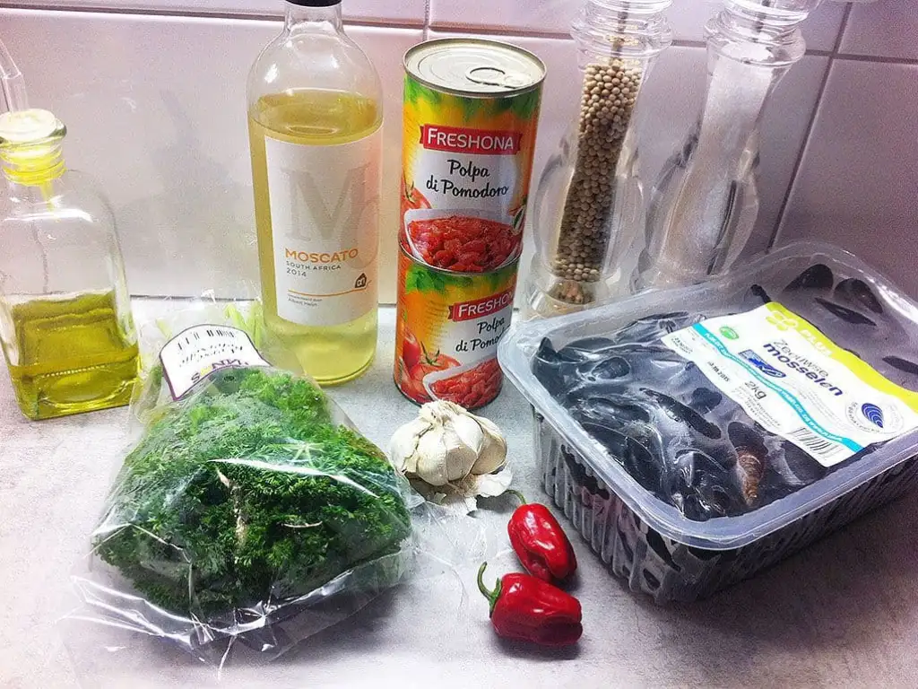 Italiaanse mosselpan Taranto ingrediënten