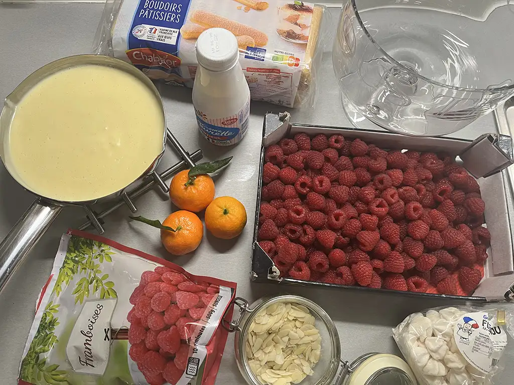 Trifle ingrediënten