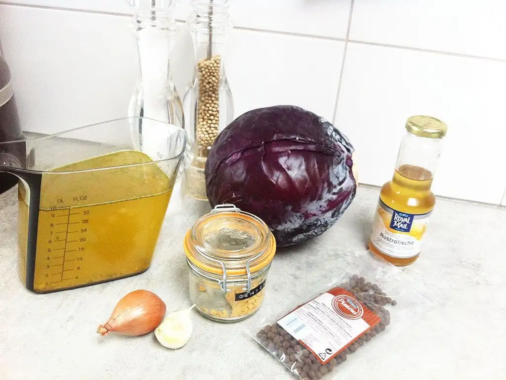 Rode kool soep ingrediënten