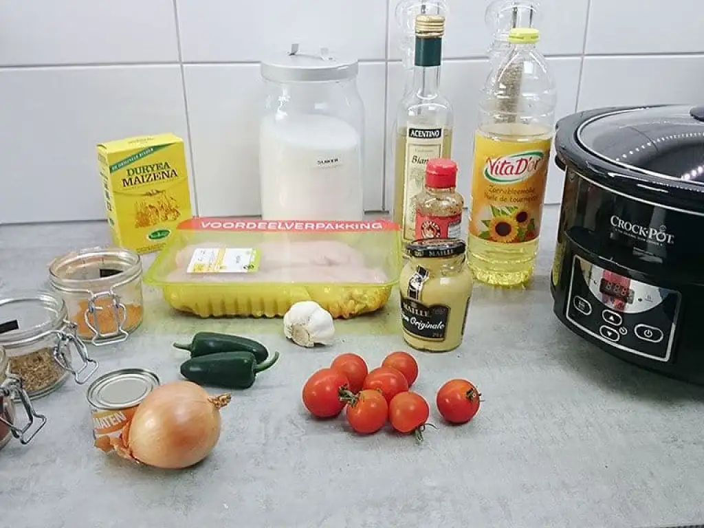 Pittige kipfilet uit de slowcooker ingrediënten