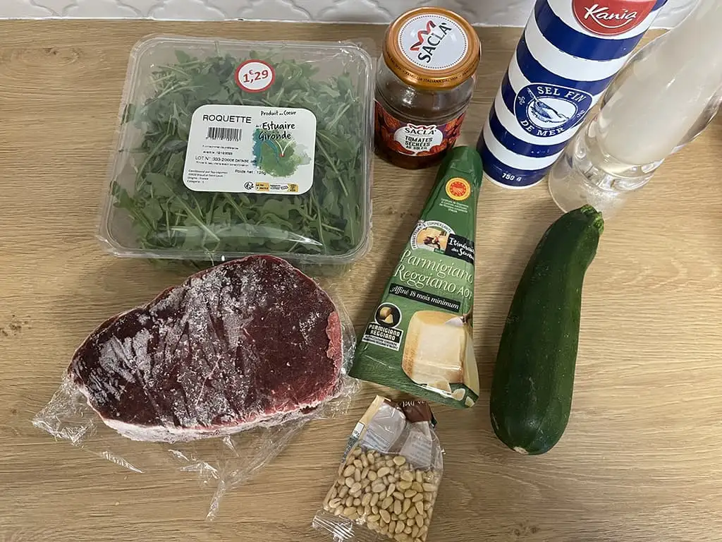 Carpaccio rolletjes ingrediënten
