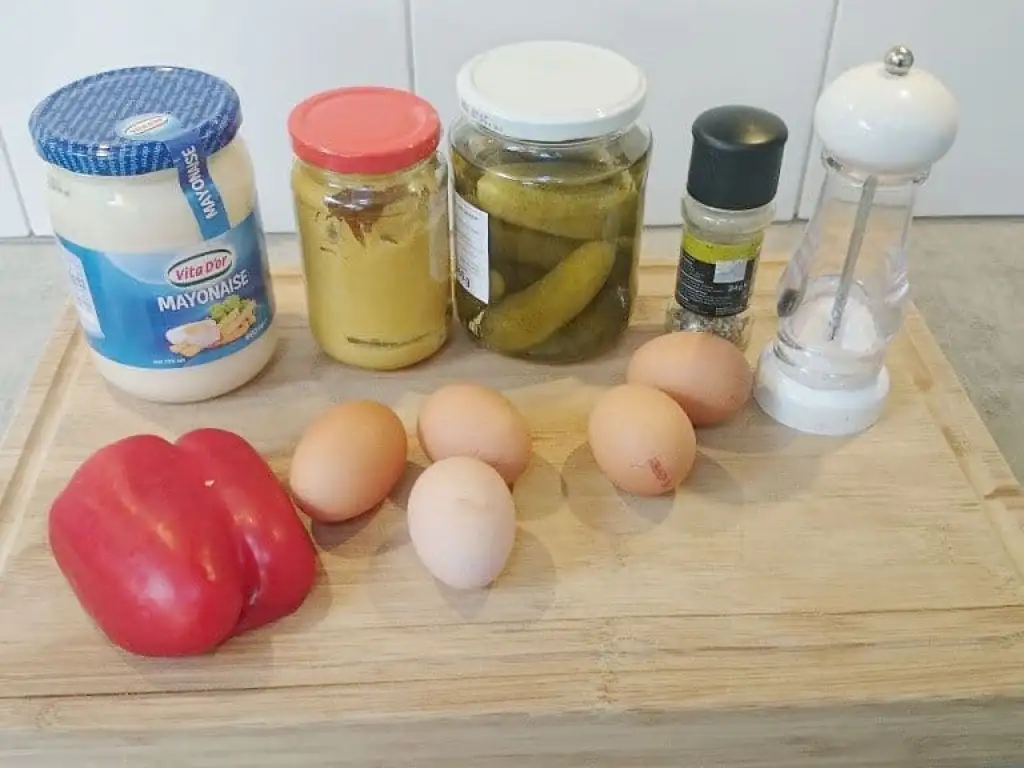 Klassieke gevulde eieren ingrediënten