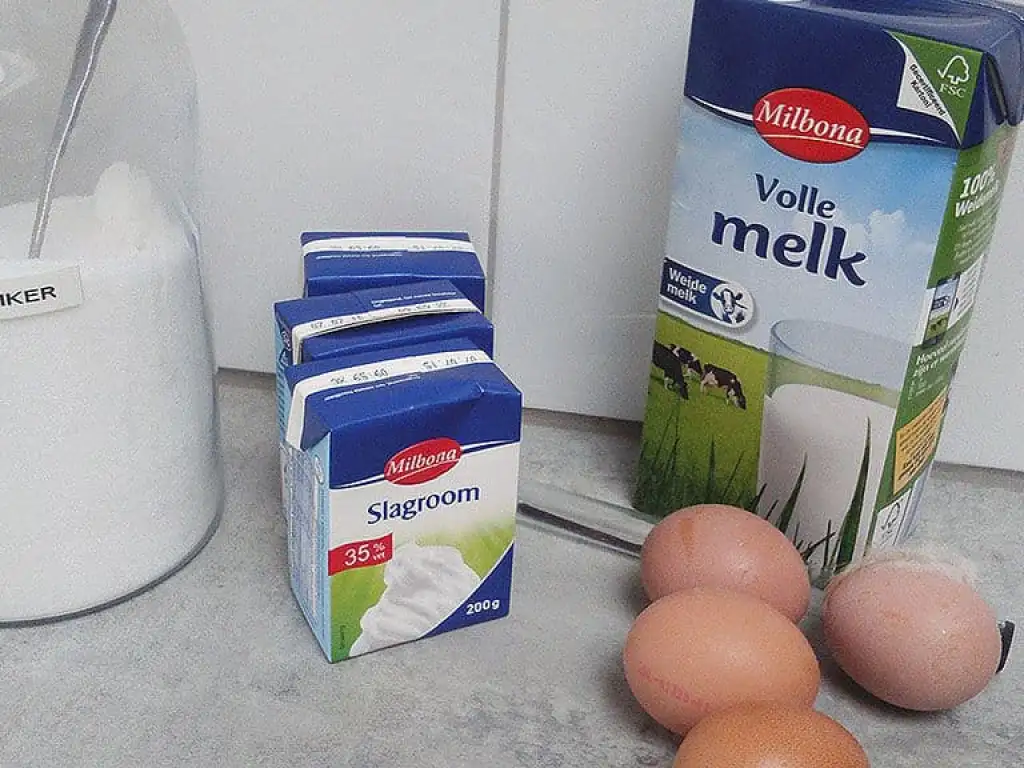 Zelf vanille roomijs maken ingrediënten
