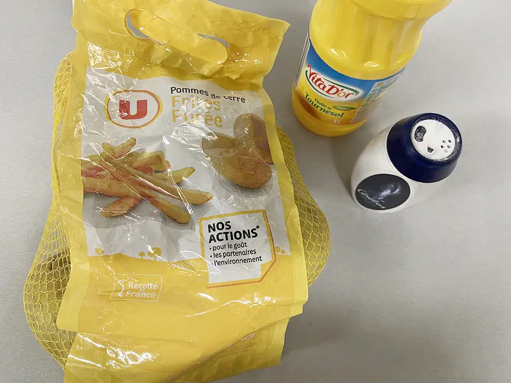 Zelf friet maken ingrediënten
