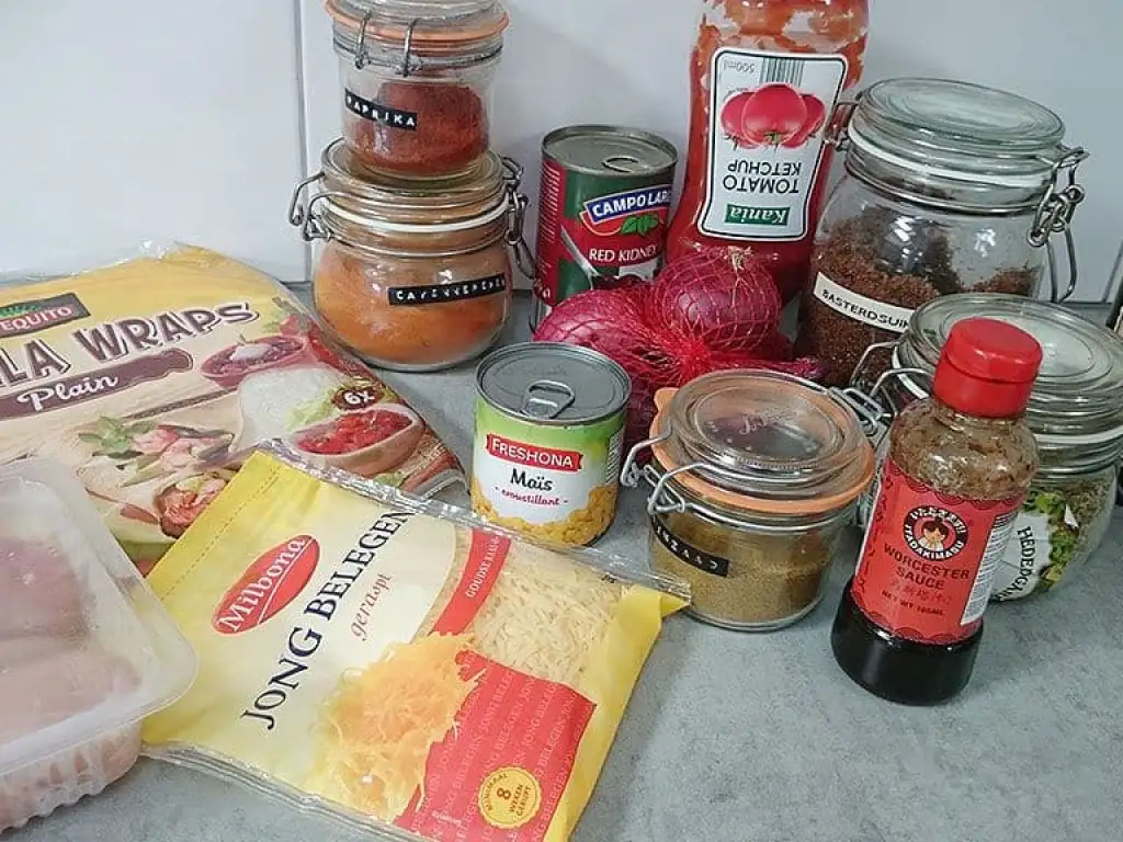 Mexicaanse quesadilla ingrediënten