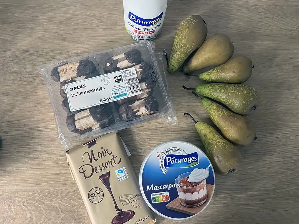 Bokkenpootjes toetje ingrediënten