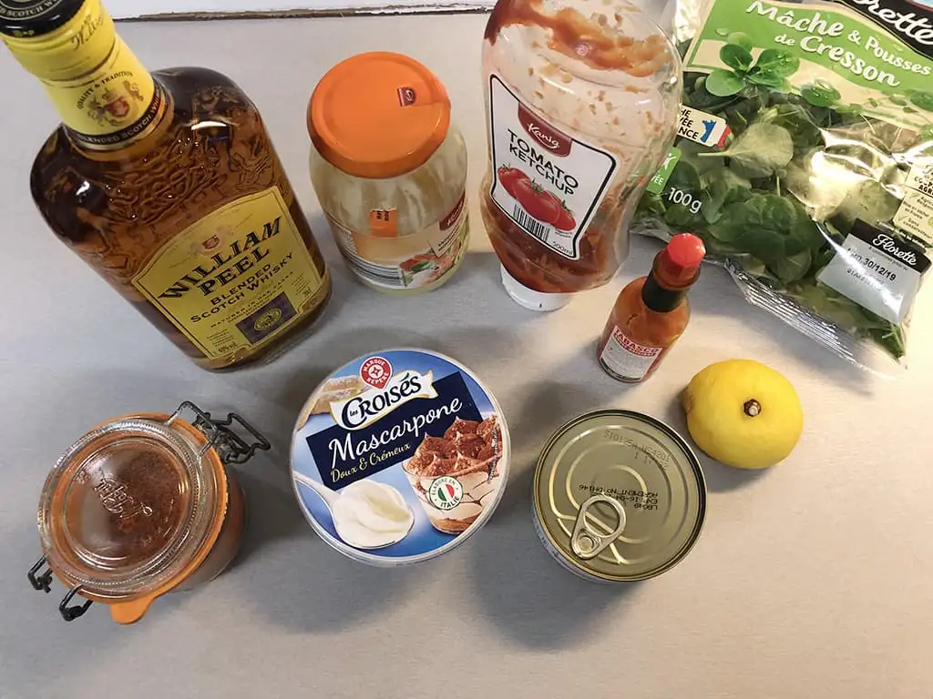 Garnalencocktail ingrediënten