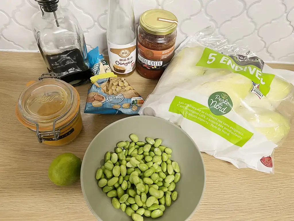 Oosterse witlofsalade ingrediënten