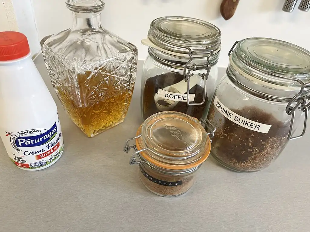 Irish coffee ingrediënten