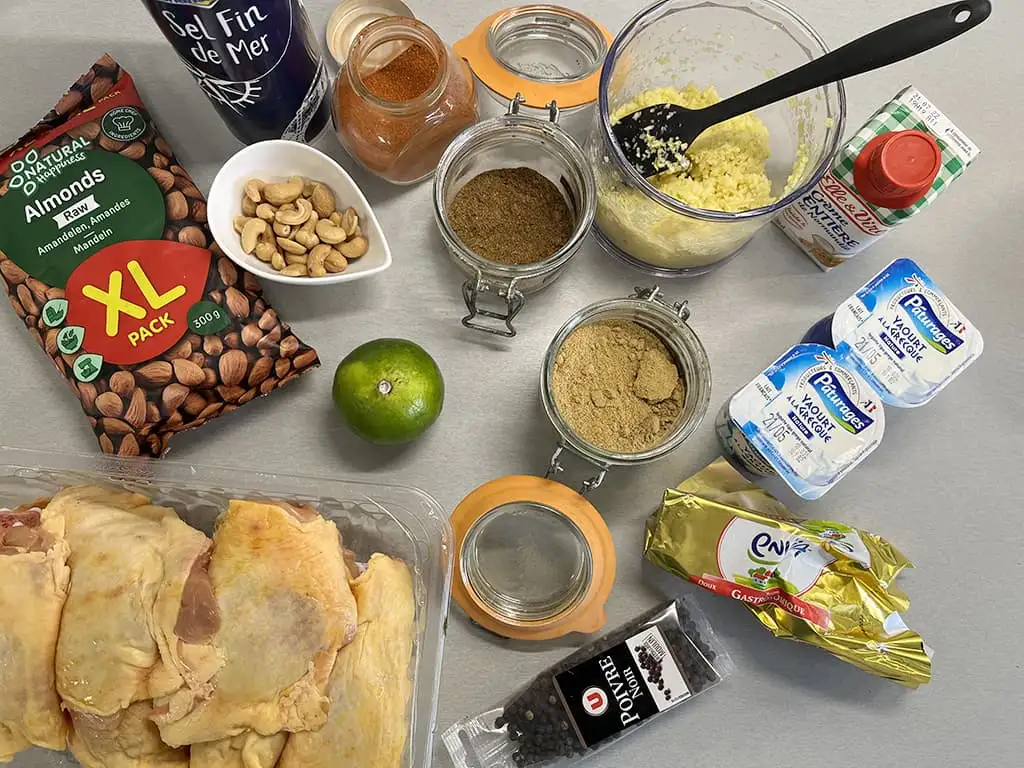 Indiase kipspiesjes uit de oven ingrediënten