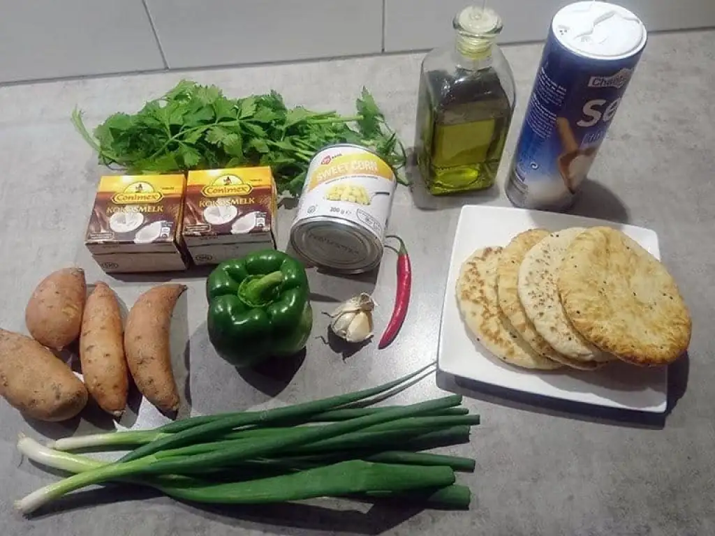 Romige maïssoep ingrediënten