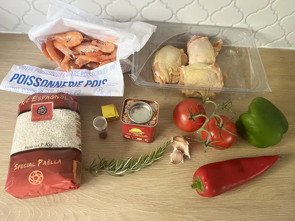 Paella mixta ingrediënten