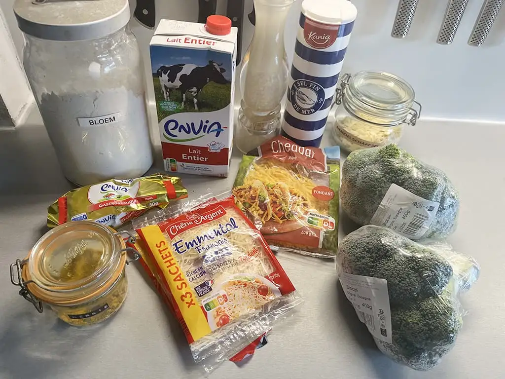 Broccoli gratin ingrediënten