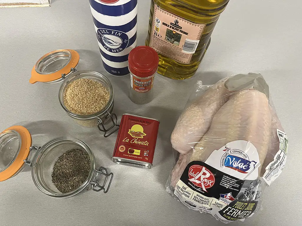Kip uit de oven ingrediënten