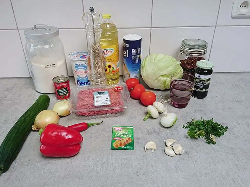 Turkse pizza (Lahmacun) ingrediënten