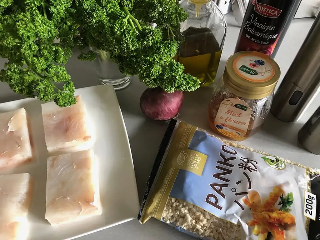 Kabeljauw met een krokant korstje ingrediënten