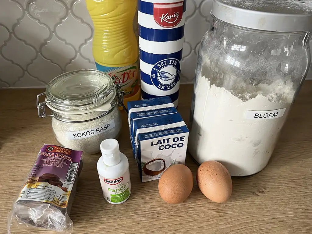 Dadar gulung ingrediënten