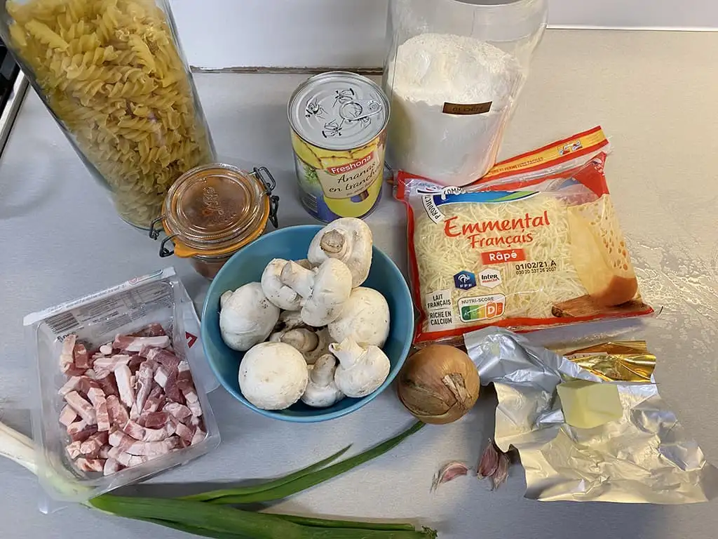 Ovenschotel Hawaï ingrediënten
