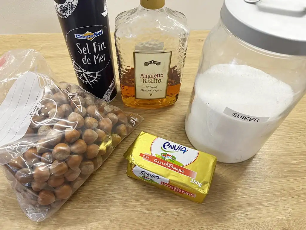 Hazelnotenkoekjes ingrediënten