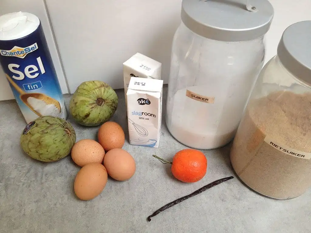 Cherimoya crème brûlée ingrediënten