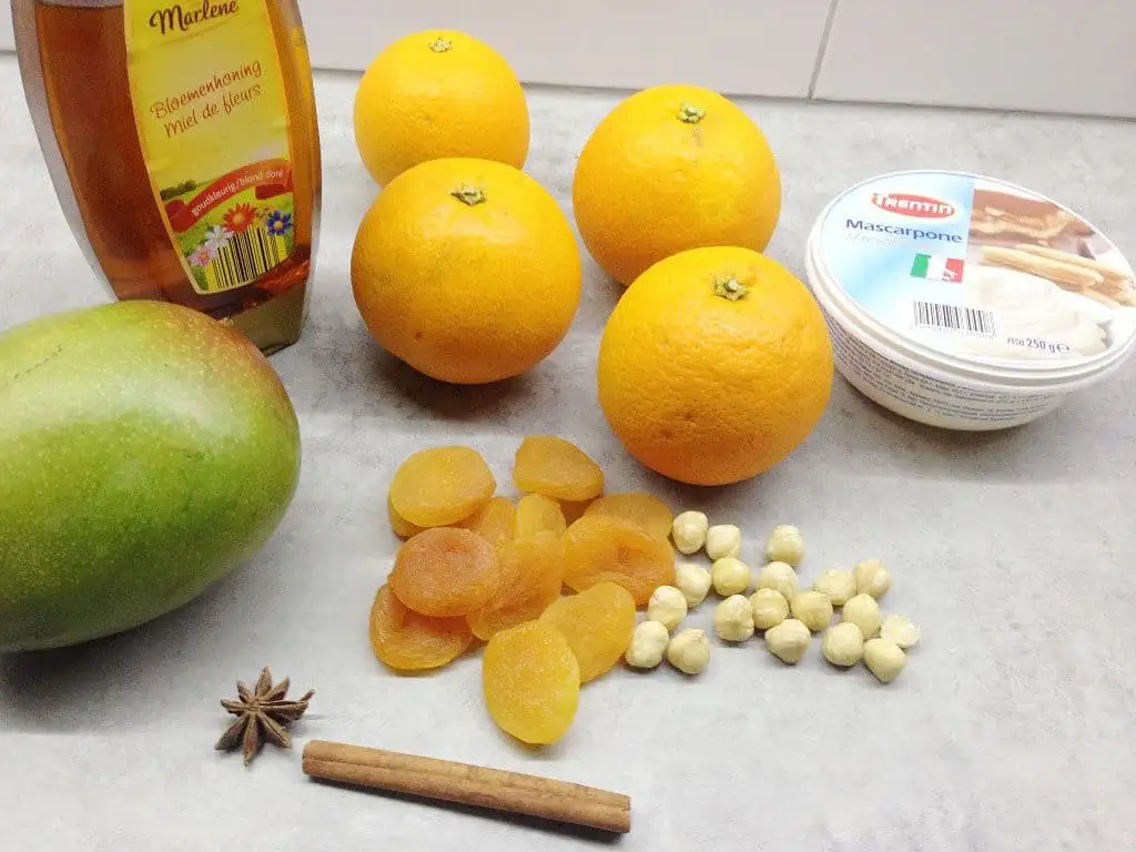 Warme abrikozen ingrediënten