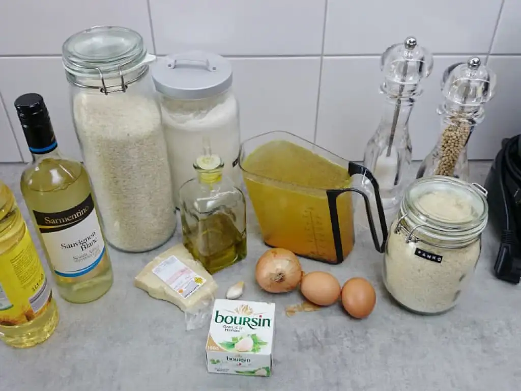 Arancini - gefrituurde risottoballetjes ingrediënten