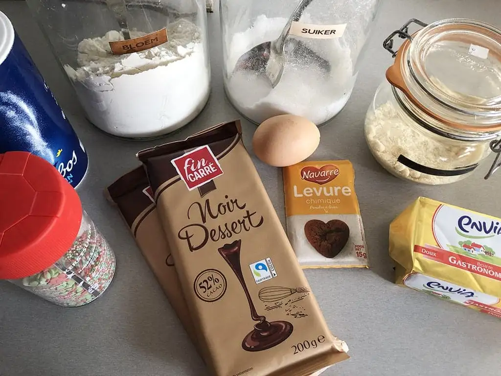 Chocolade kerstkoekjes ingrediënten