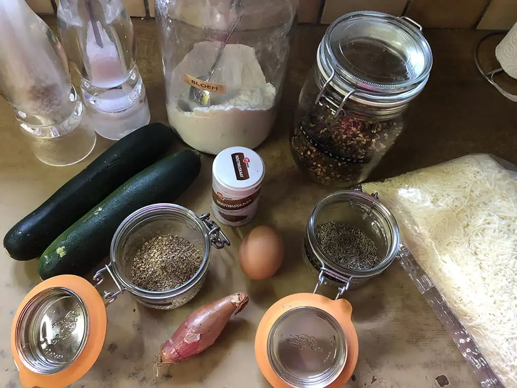 Courgette-kaas brood ingrediënten