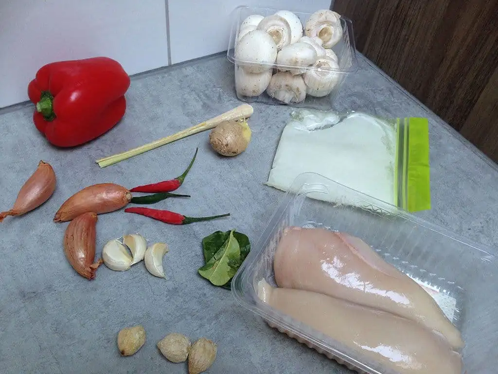 Ajam paniki ingrediënten