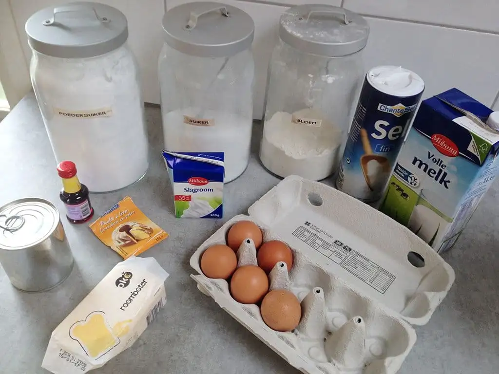 Vanille en dulce de leche taart ingrediënten