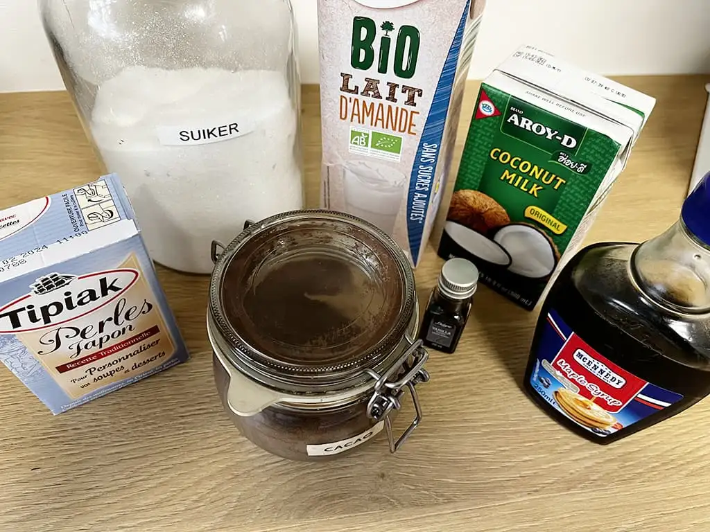 Vegan tapioca pudding uit de slowcooker ingrediënten