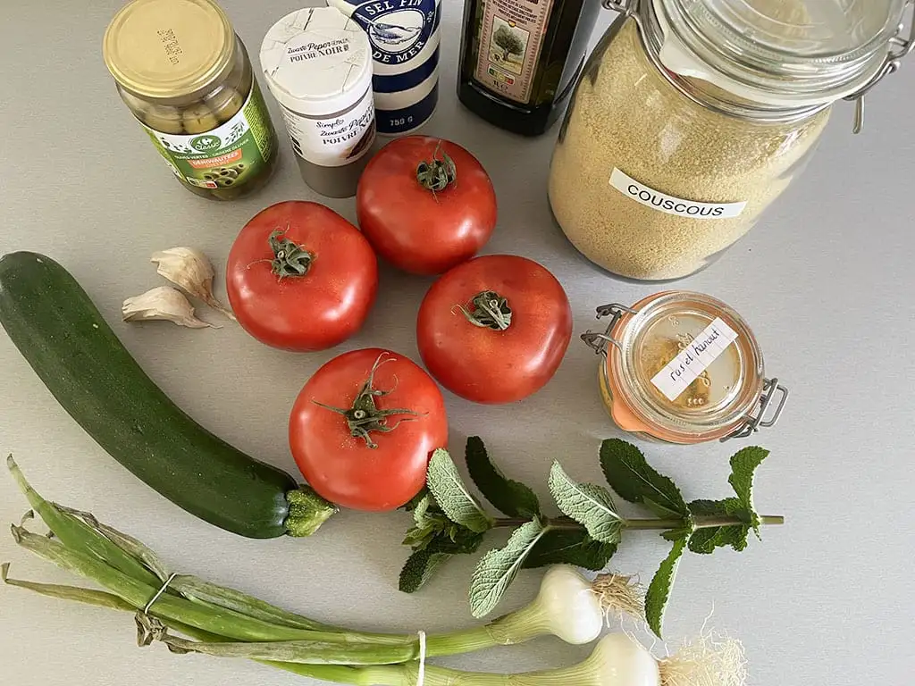 Gevulde tomaten met couscous ingrediënten