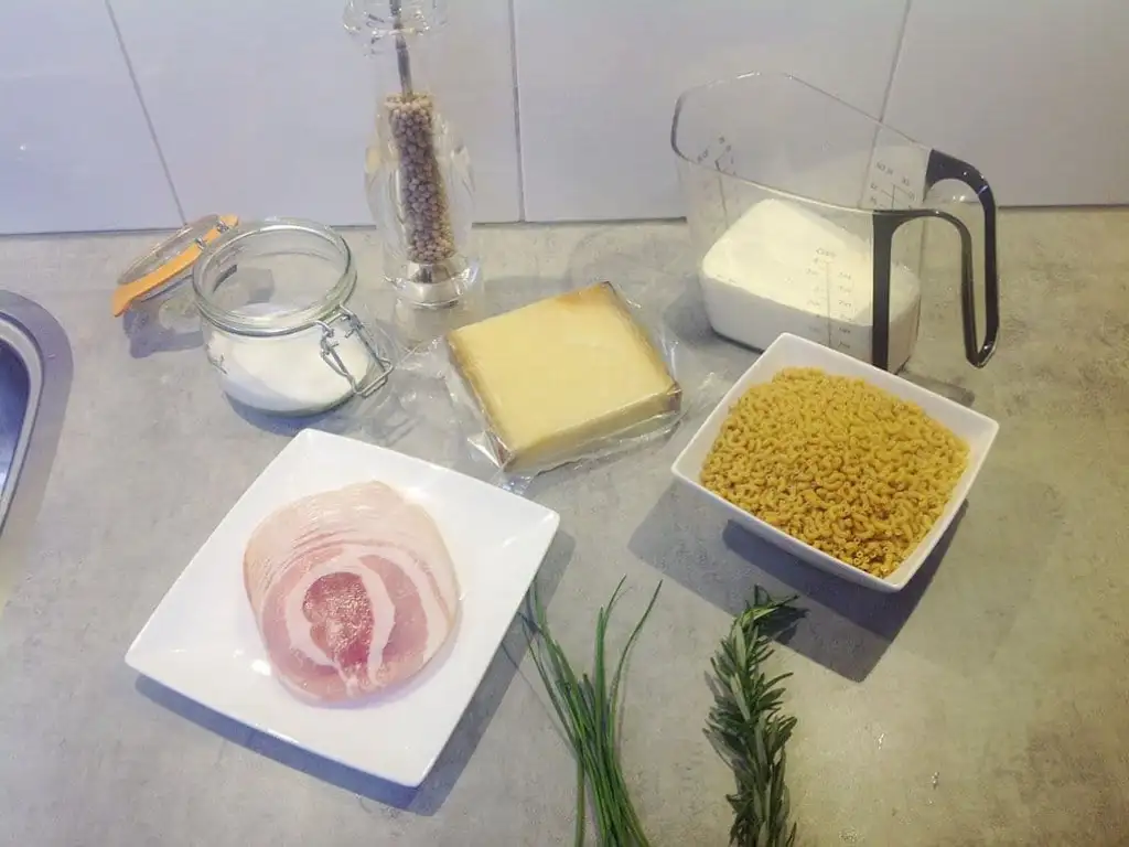 Mac and cheese ingrediënten