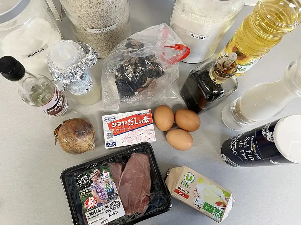 Katsudon ingrediënten