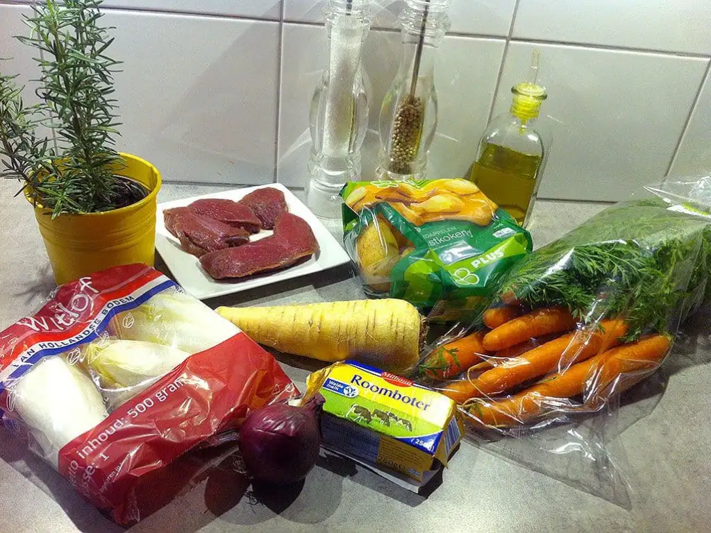 Kangoeroe biefstuk ingrediënten