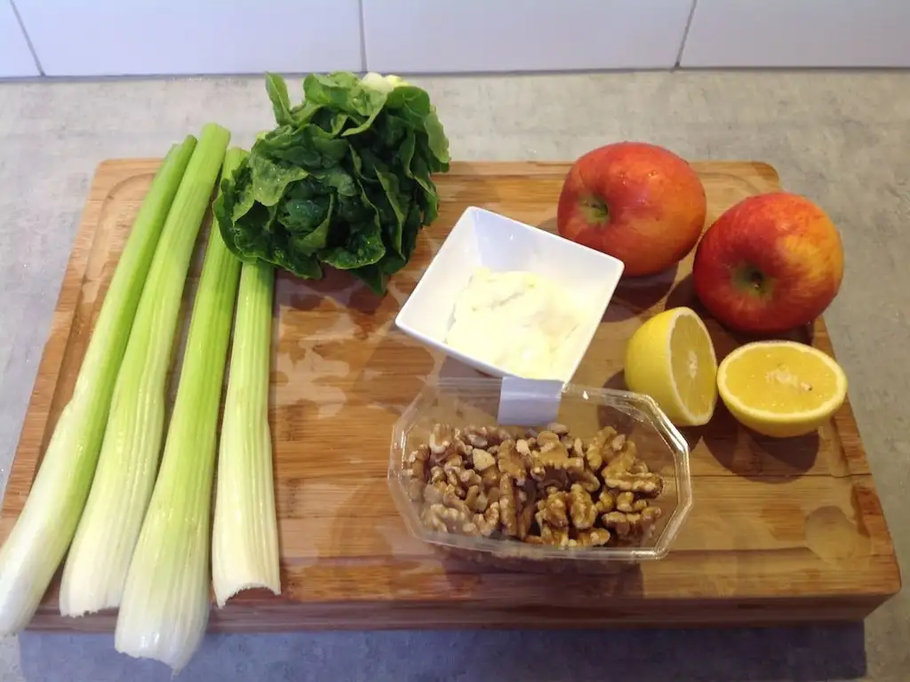 Klassieke waldorfsalade ingrediënten