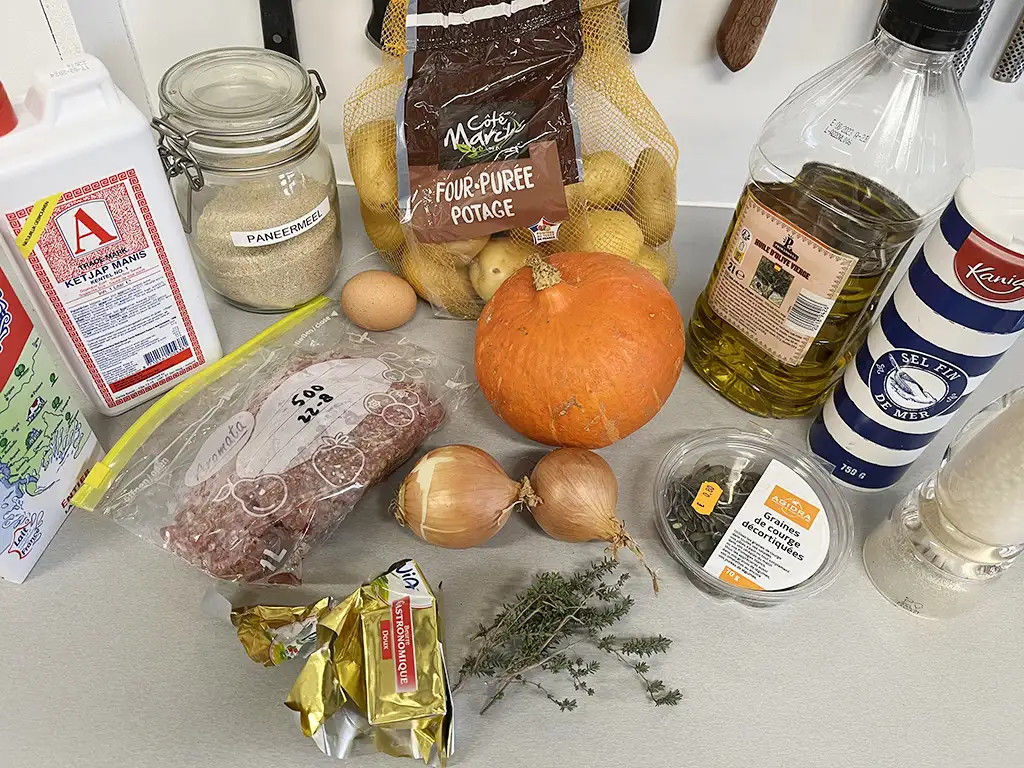 Pompoenstamppot ingrediënten