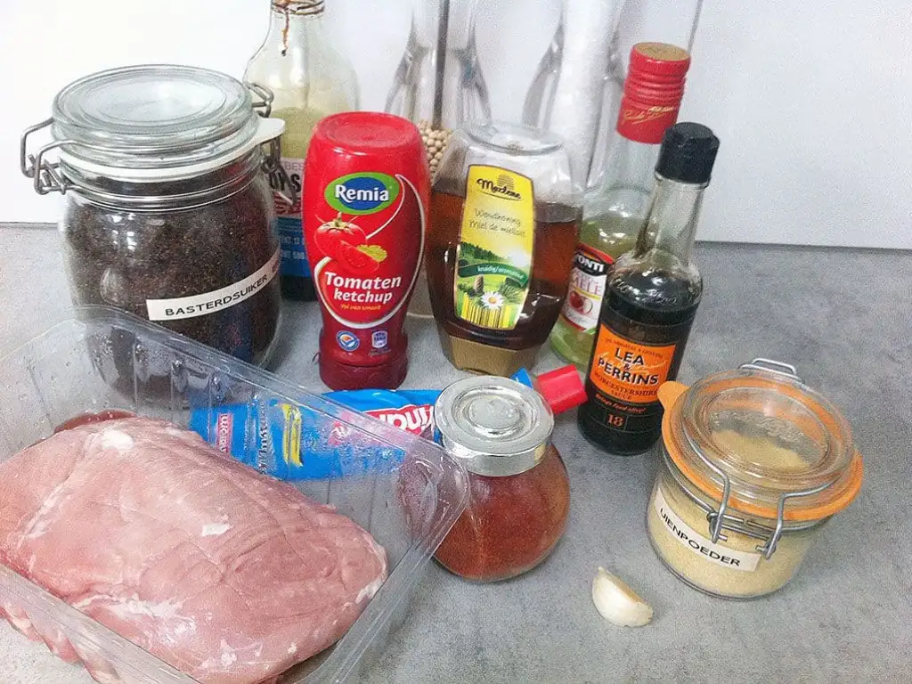 Broodje pulled pork ingrediënten