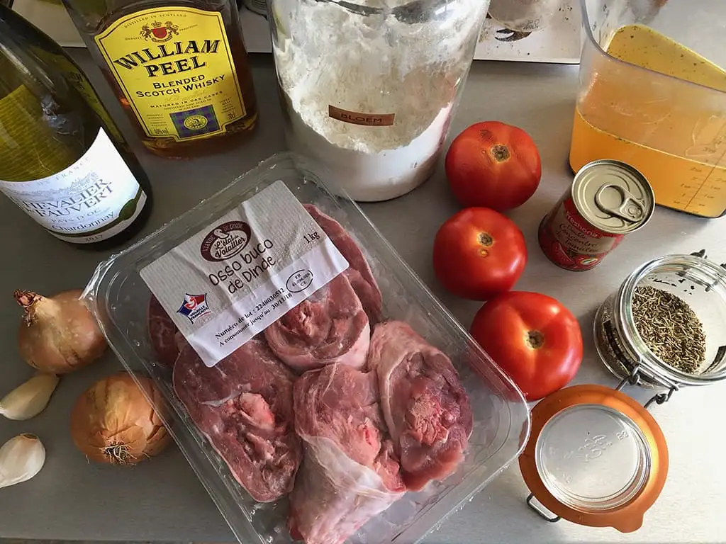 Ossobuco van kalkoen ingrediënten