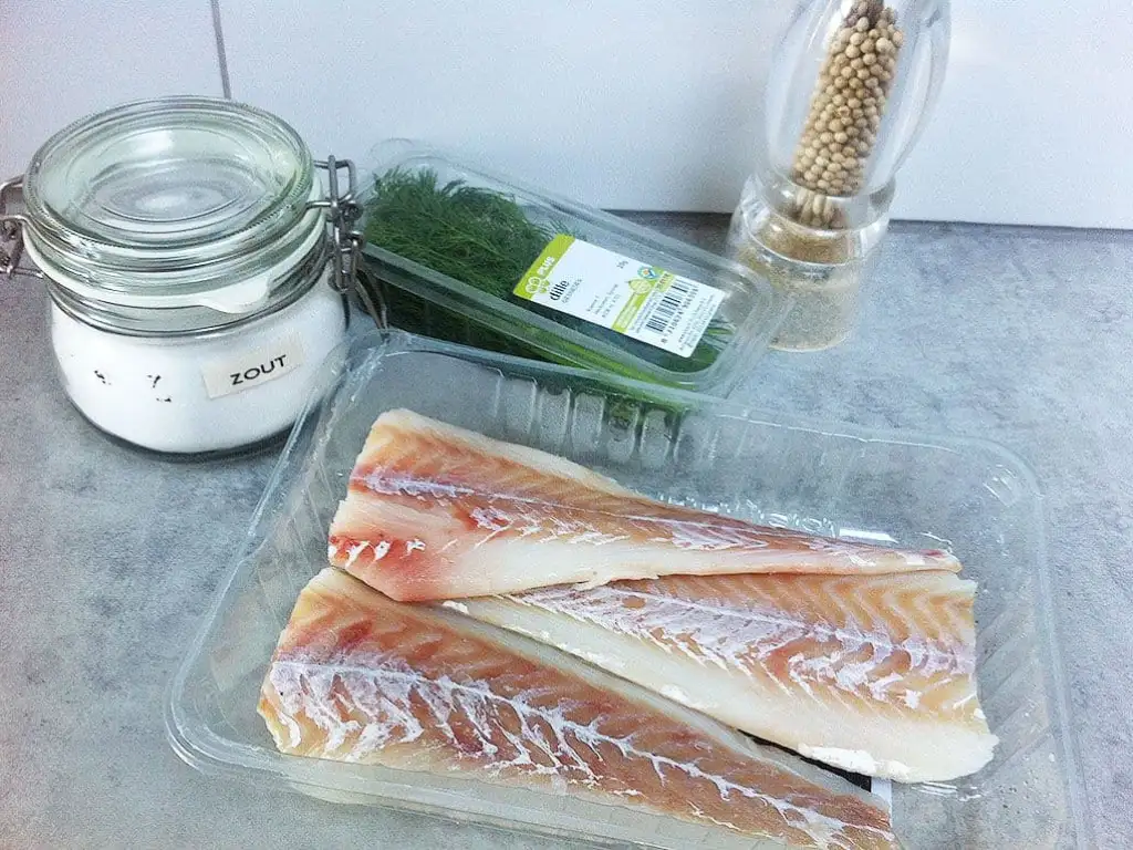Turkse zoute vis ingrediënten