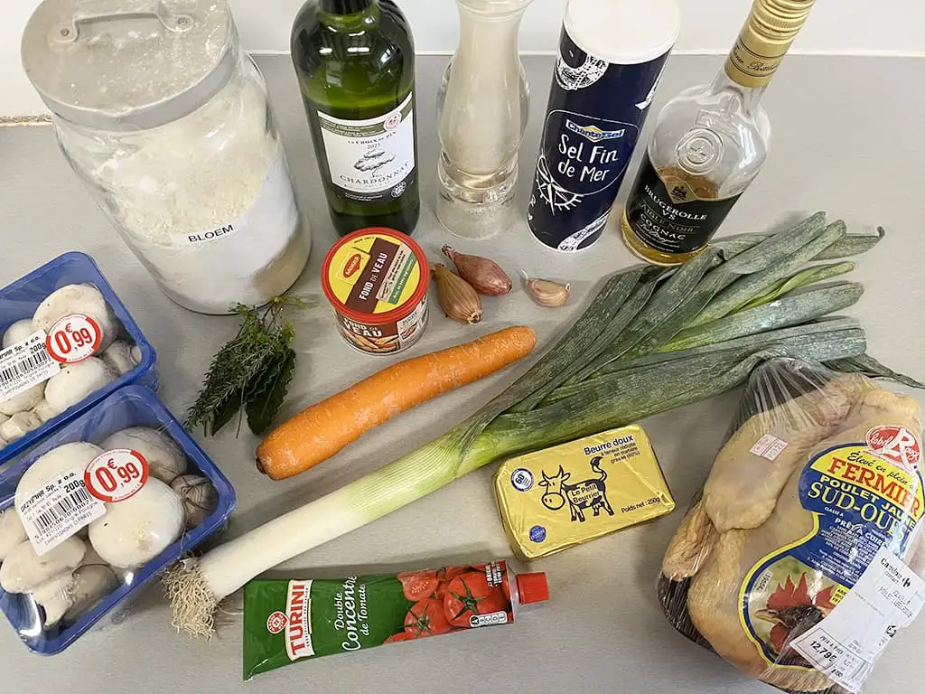 Poulet chasseur ingrediënten