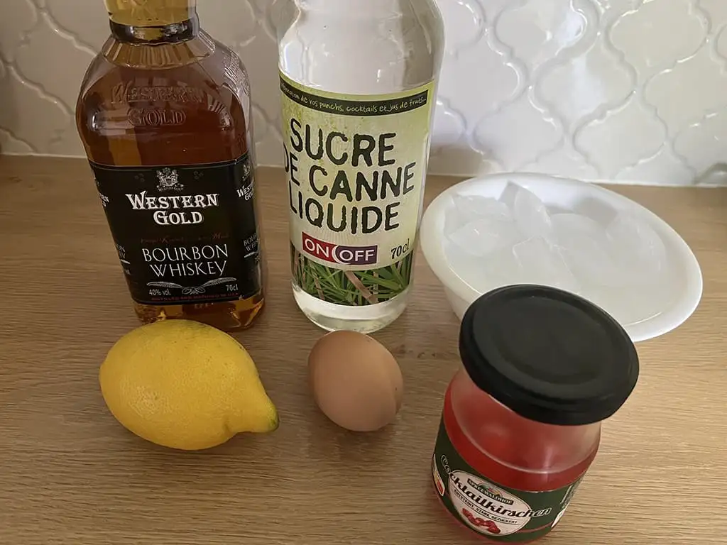 Whiskey sour ingrediënten