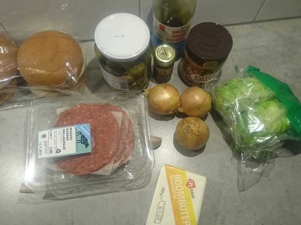 Satéburgers ingrediënten