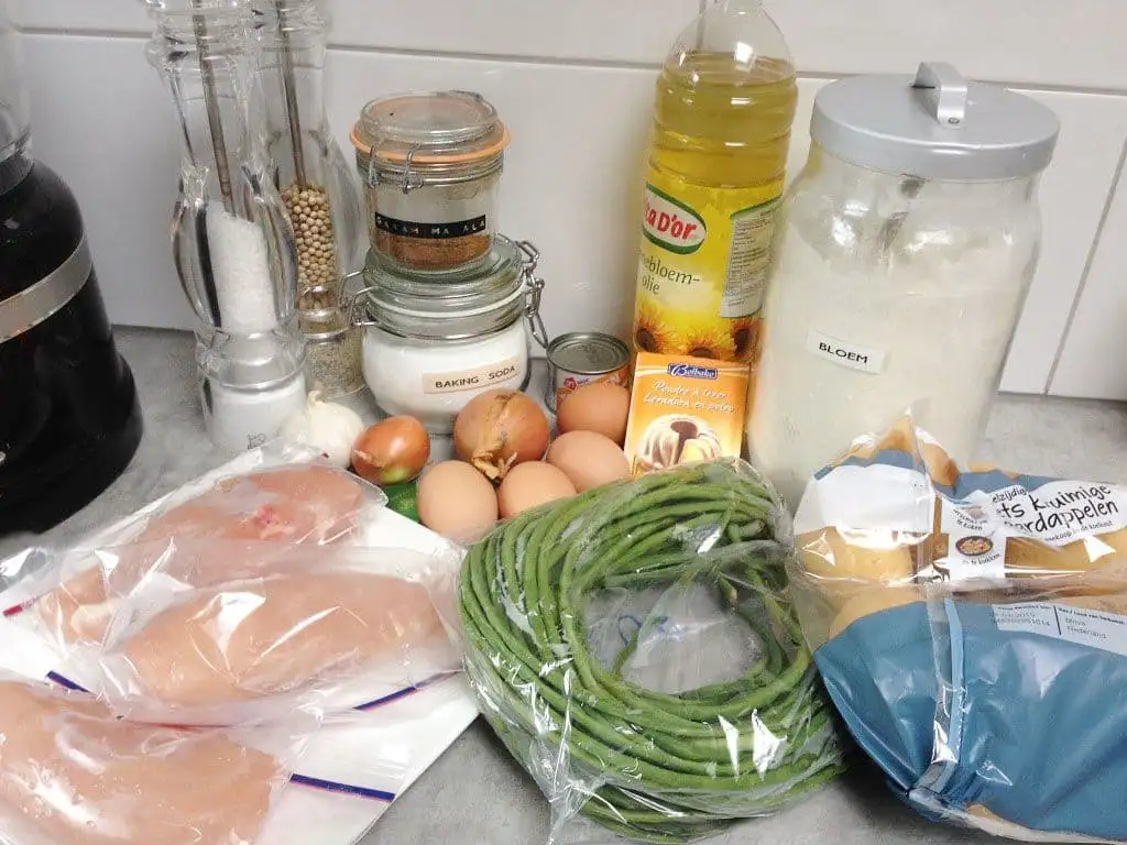 Surinaamse roti ingrediënten