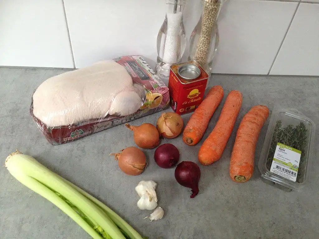 Hele gebraden eend ingrediënten