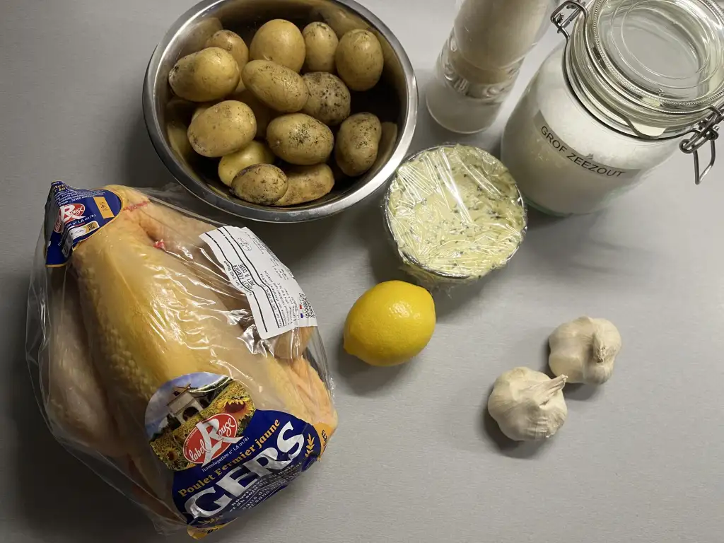 Makkelijke gevlinderde kip uit de oven ingrediënten