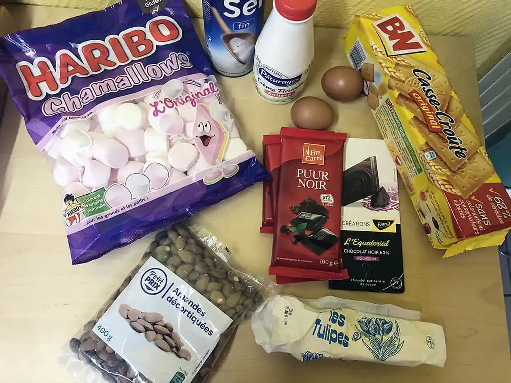 Rocky road taart ingrediënten