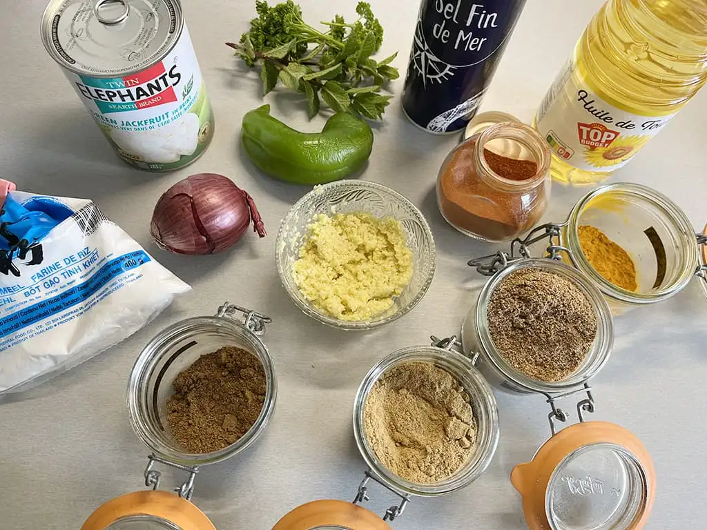 Indiase jackfruit koekjes ingrediënten