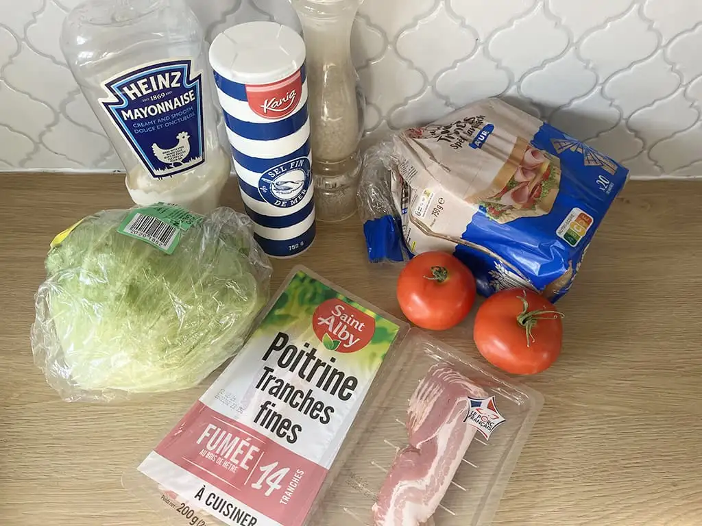 BLT sandwich ingrediënten
