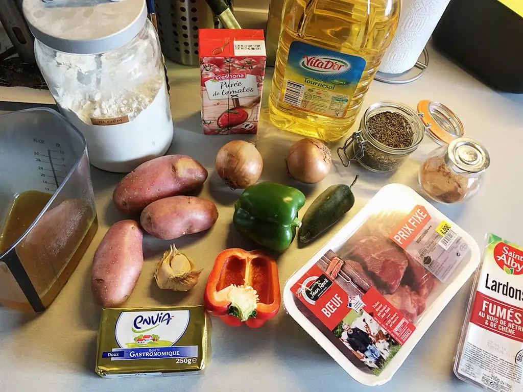 Antilliaanse runderstoofpot ingrediënten